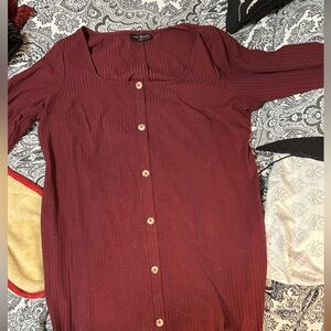 Red plus size lane Bryant sweater